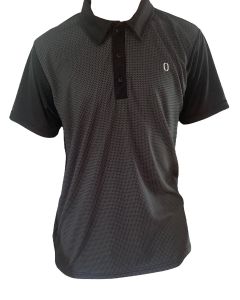 Polo with rectangular pattern